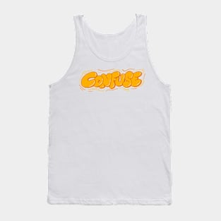 Confuse word lettering art Tank Top